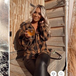 12th Tribe- FIRESIDE MOCHA PLAID FLANNEL